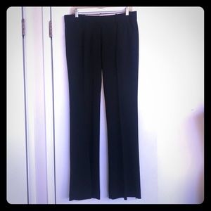 Pants “theory” trouser black flat front wool blend